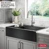 36&rdquo; Retrofit Farmhouse Apron Front 16 Gauge Workstation Kitchen Sink Single Bowl in with WorkFlow&trade; Ledge and&nbsp;Accessories for Top Mount Drop-In Installation